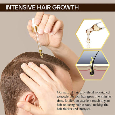 Óleo Essencial para Cuidados com os Cabelos 30ml Suave e Refrescante