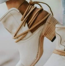 Botas femininas de salto alto Slingback