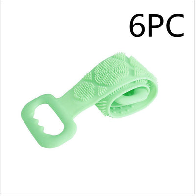 Toalha de banho de silicone para esfregar as costas