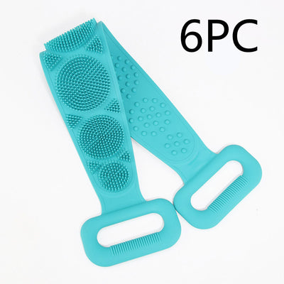 Toalha de banho de silicone para esfregar as costas