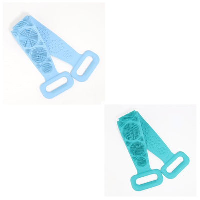 Toalha de banho de silicone para esfregar as costas
