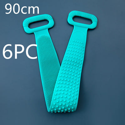 Toalha de banho de silicone para esfregar as costas