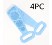 Toalha de banho de silicone para esfregar as costas