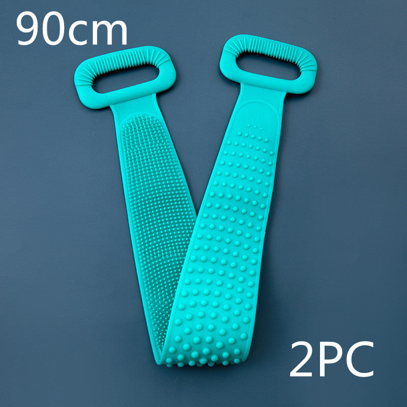 Toalha de banho de silicone para esfregar as costas