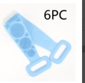 Toalha de banho de silicone para esfregar as costas