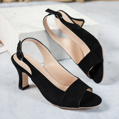 Sapatos de salto alto com bico fino e salto agulha para primavera e verão