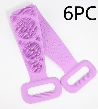 Toalha de banho de silicone para esfregar as costas