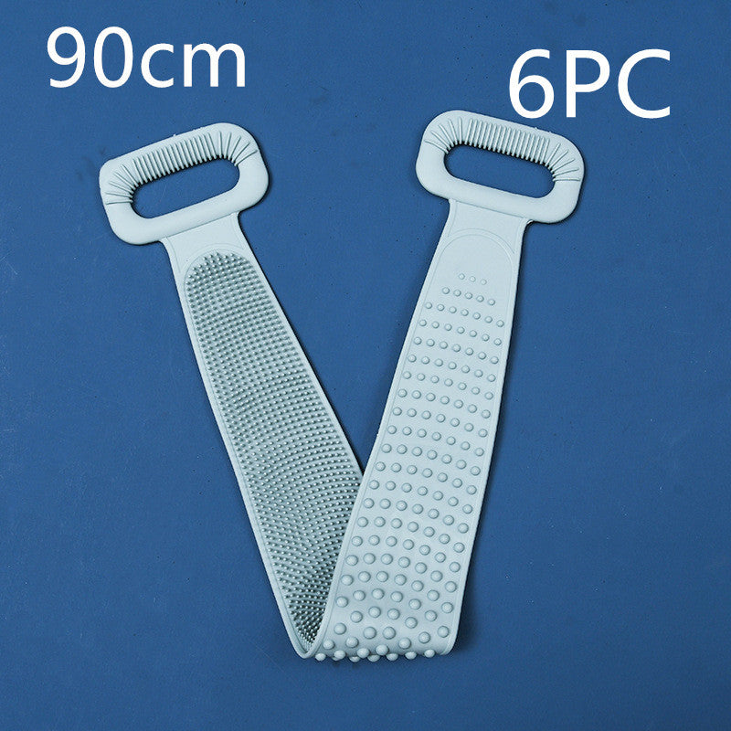 Toalha de banho de silicone para esfregar as costas