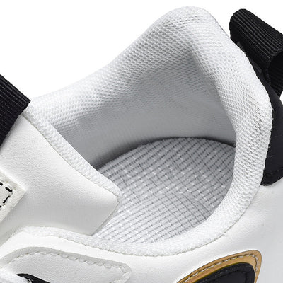 Tênis de amarrar com blocos de cores da moda para homens, tênis respiráveis ​​de cano baixo, calçado esportivo para corrida e caminhada